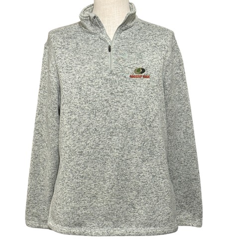 Mossy Oak Sweater - Herren Größe L - grauer 1/4 Zip Pullover - Bild 2 von 8