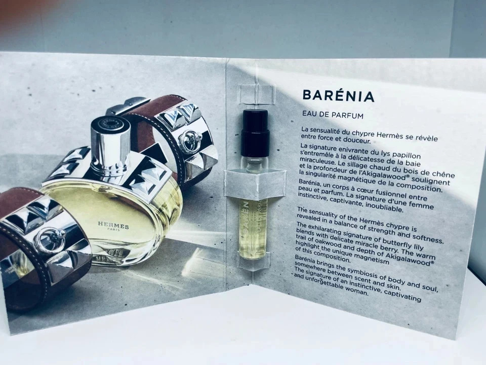 Hermes Barenia Eau de Parfum Sample Spray 2ml/0.06oz New Released