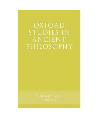 Oxford Studies in Ancient Philosophy [Oxford Studies in Ancient Philosophy, 63]