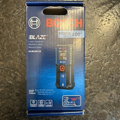 Bosch Blaze 100ft Backlit Laser Measure - Blue (GLM100-23)