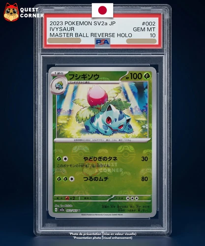 Ivysaur 002/165 - Master Ball SV2a 151 - PSA 10 - Japanese