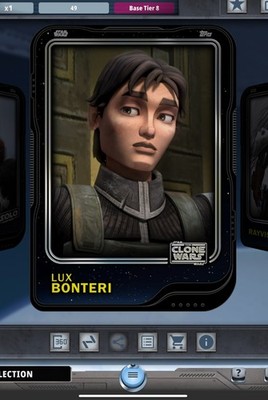 Topps Star Wars Card Trader 2025 Base Series 3 Tier 8 Black LUX BONTERI 75cc