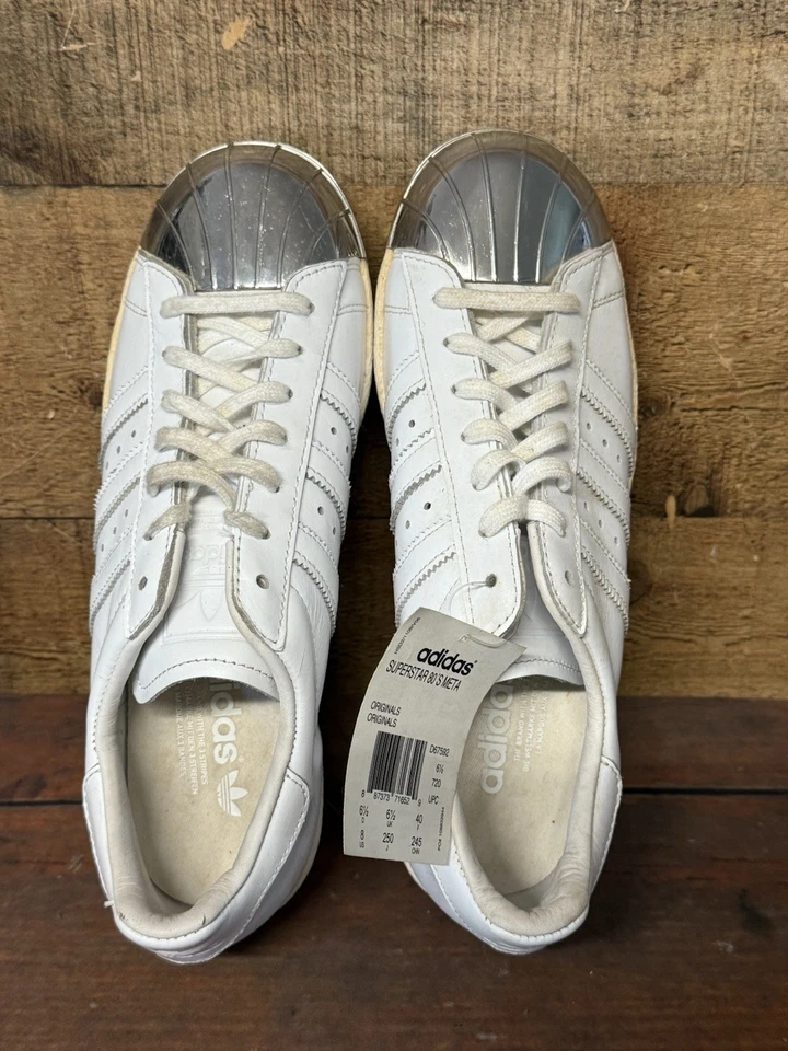 Adidas Superstar 80's metal Toe Shoes Sneakers  Men Sz 7 W Shoes Sz 8 D67592 - Image 3 of 4