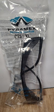 Pyramex S7520SJ OTS Safety Glasses Black Frame Gray Lens, Extra-Large