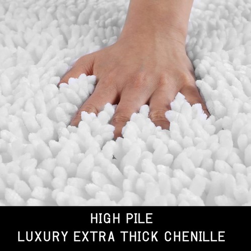 Bathroom Rugs Sets 2 Piece, Luxury Shaggy Extra Thick Bathroom Rugs, Plush No... - Picture 2 of 7
