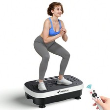 Full Body Vibration Plate Exercise Machine Fitness Workout Platform w/ Remote