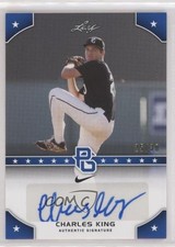 2015 Leaf Perfect Game National Showcase Blue 25/30 Charles King Auto 7eo