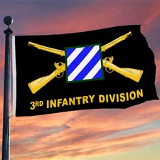3rd Infantry Division Flag US Army Military Flag 3x5Feet with Brass Grommets