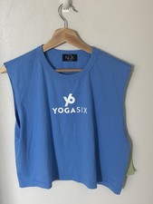 NWT NUX Yoga Six Top Crop Large Blue Ella Tank Style T0315 Activewear