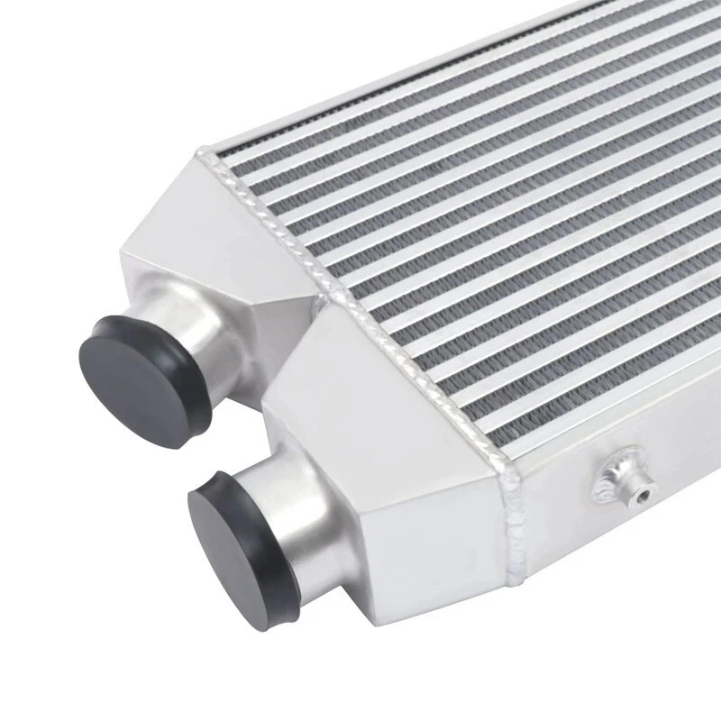 2.5"inch Aluminum Intercooler Front Mount Inlet & Outlet Same One Side Universal Foto 4 de 4