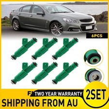 2Set Fuel Injectors Green For Holden Commodore VT VU VX VY VG VN VL VQ V6 3.8L