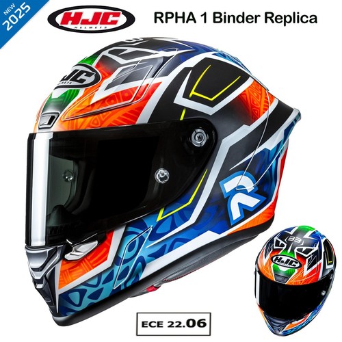 HJC RPHA 1 Binder Replica FIM Sports Motorcycle Motorbike Racing Track Helmet - Picture 1 of 7