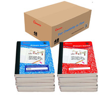 Omura PRIMARY JOURNAL NOTEBOOK Grades K-2, Half Page Ruled Composition Notebook,