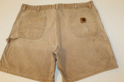 VTG Y2K CARHARTT B25 BRN Carpenter Duck Canvas LEATHER PATCH
