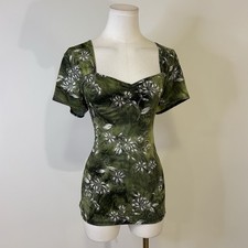 Y2K Fairy Grunge Top Green Whimsigoth Fairycore Alt Goth 40-44 Inch Bust