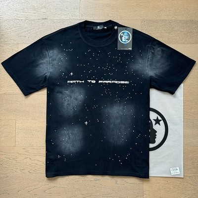 Hell Studios star Classic printed star white dots Tee Mens Short sleeved T-shirt