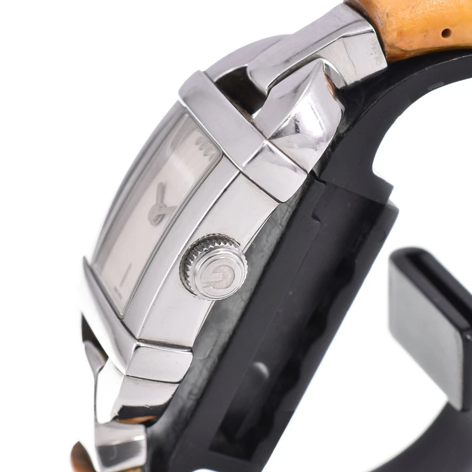 Reloj de cuarzo para dama GUCCI 6800L acero inoxidable/banpu esfera marfil C#144258 Foto 3 de 4