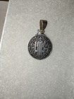 Sterling .925 St. Benedict Christian Medal Pendant — photo 3