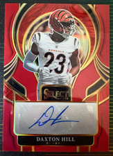 2025 Panini Select Daxton Hill auto #SIP-DHL Red /75 Bengals