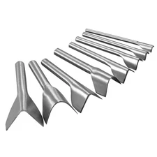 V-Shaped Leather Cutter Punch Set 10mm-45mm Strap End Punch Tool, Set of 8
