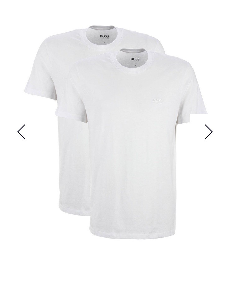 Hugo Boss 2 Pack T Shirts White Mens Size Small Crew Neck Short Sleeve New