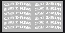 ACS Z Rim logos old school BMX Restoration decals *cusom order