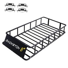 Roof Cargo Rack for SUV Car Trucks,Heavy Duty Cargo Basket Anti-Rust 74  x39  x8  