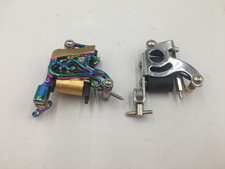 TWO Coil Tattoo Machines SERGIO GARATE not Chain Kubin Tattoo Equipment Inkwells