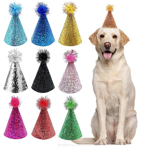 PET SHOW 10pcs Small Dog Birthday Hat Set Medium Large Dogs Cat Kitten Puppie... - Picture 5 of 7