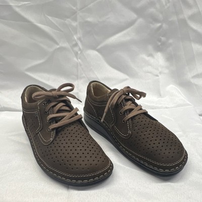 Finn Comfort Brown Leather Oxford Lace Up Women display picture 2