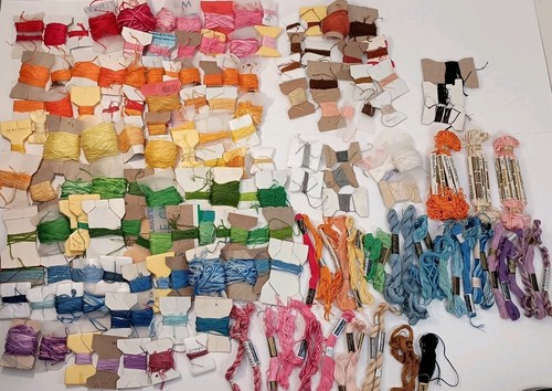 Vintage Embroidery Thread Lot, 150+ Skeins READ Many Colors