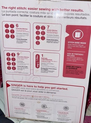 SINGER Simple 3223BY Sewing Machine Red, Automatic Buttonhole, Easy Threading