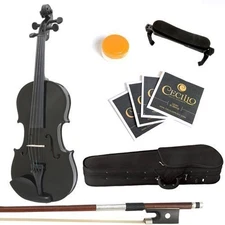 Mendini By Cecilio Violin, 4/4 - Antique - Beginner Kit w/Hard Case, Rosin, Bow