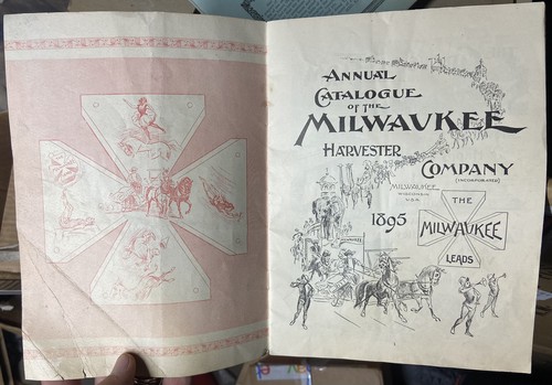 MILWAUKEE HARVESTER 1895 Co. Catalogue Le CIRQUE à la FERME avec dessins animés 24 pages - Photo 2 sur 8