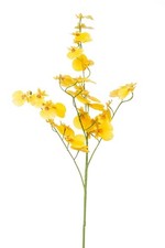 artplants Kunststoff Oncidium Orchideen Zweig KEOLANI, gelb, 75cm