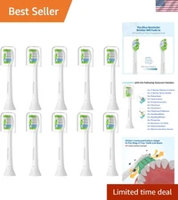 10-Pack Philips Sonicare Replacement Toothbrush Heads - Medium-Soft Bristles