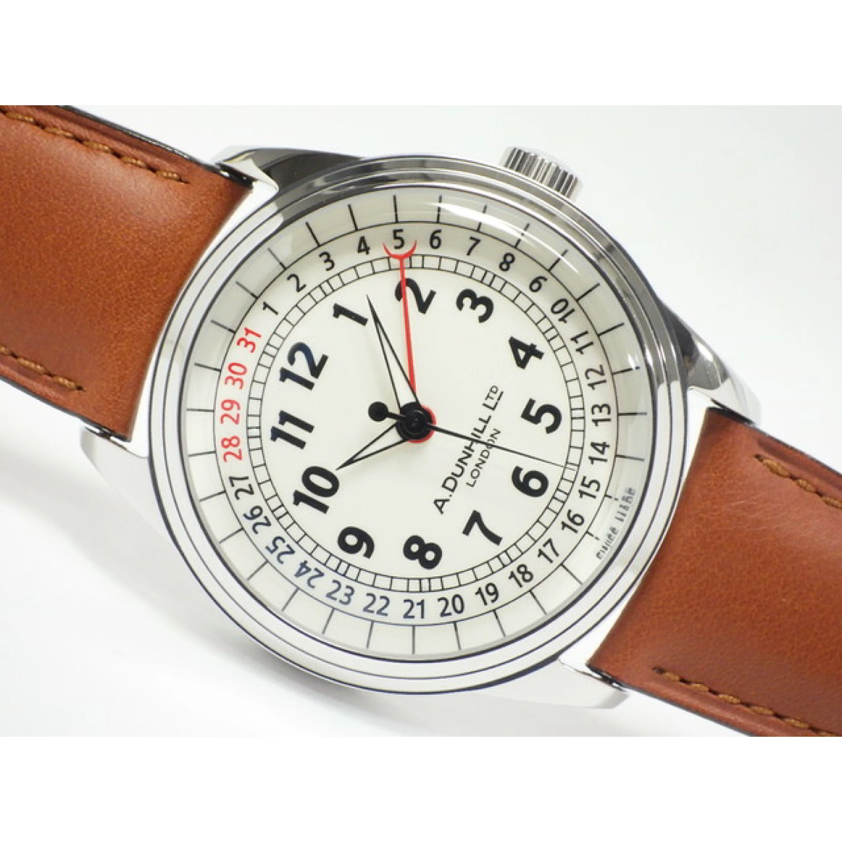 稼働　dunhill クォーツ腕時計 DUNHILL A-Centric Pointer Date 8055 DCX400BL Automatic 40mm White