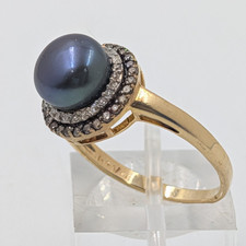 ALWAND VAHAN 14K Gold Tahitian Pearl 8.5mm & ...