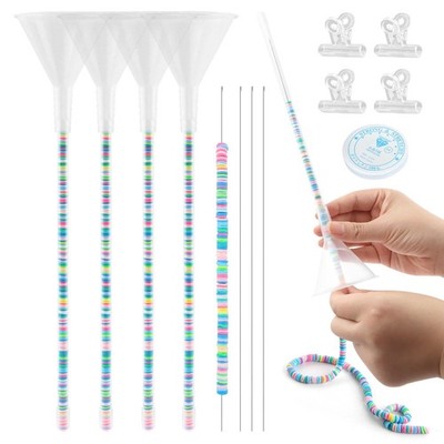 Olnverath Beading Funnel Bracelet Making Kit with Funnels, Small, Clear 