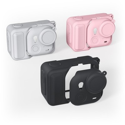 Silicone Protective Case for Insta360 GO Ultra with Lanyard Lens