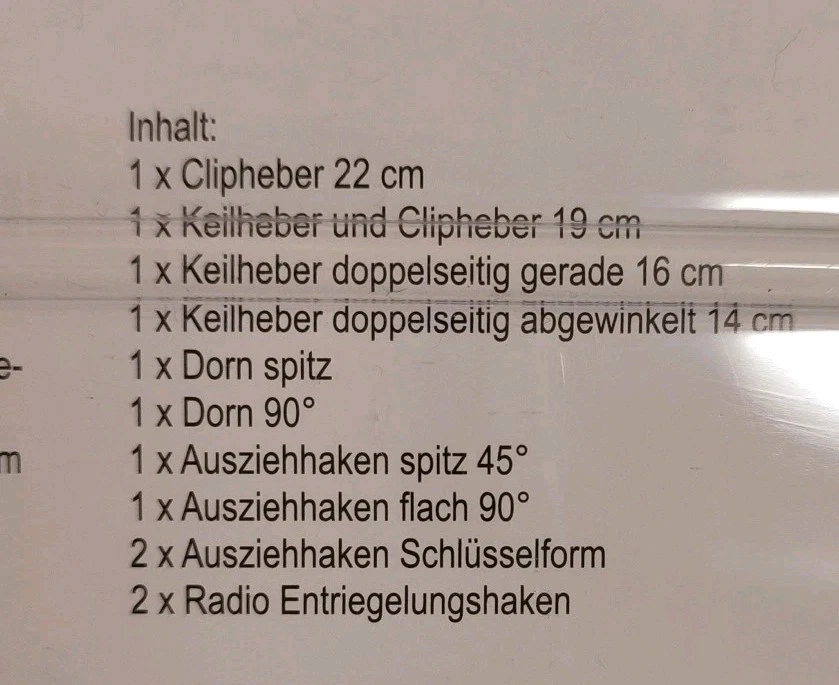 KFZ Radio Ausbausatz 12-teilig - Stahlwerk - Neu - Demontage Autoradio - Bild 3 von 3