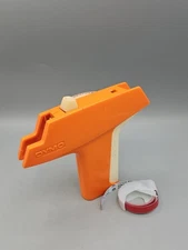 Vintage Handheld Dymo Home Label Maker Model 1800 Orange 1972 Embossing Printer