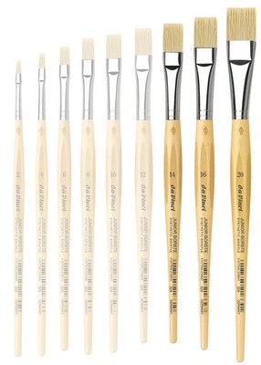 da Vinci Schulpinsel Serie 329 Junior Synthetikborsten flach, Gr. 14, 16 oder 20