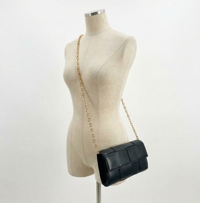 Bottega Veneta Women's Cassette Leather Chain Wallet Size One Size
