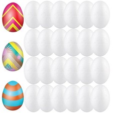 50 Pcs 6 cm Foam Eggs Multi Purpose Painting Supply for Easter Crafts