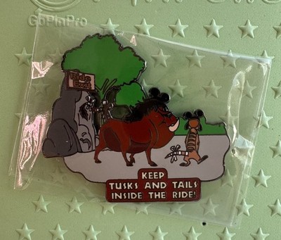 Disney Wild About Safety Keep Tasks & Tails Inside The Ride Pin - Timon ...