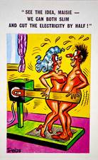 Postcard Seaside Comic Saucy Risqué Treadmill Home Gym Workout Sunny Pedro 189
