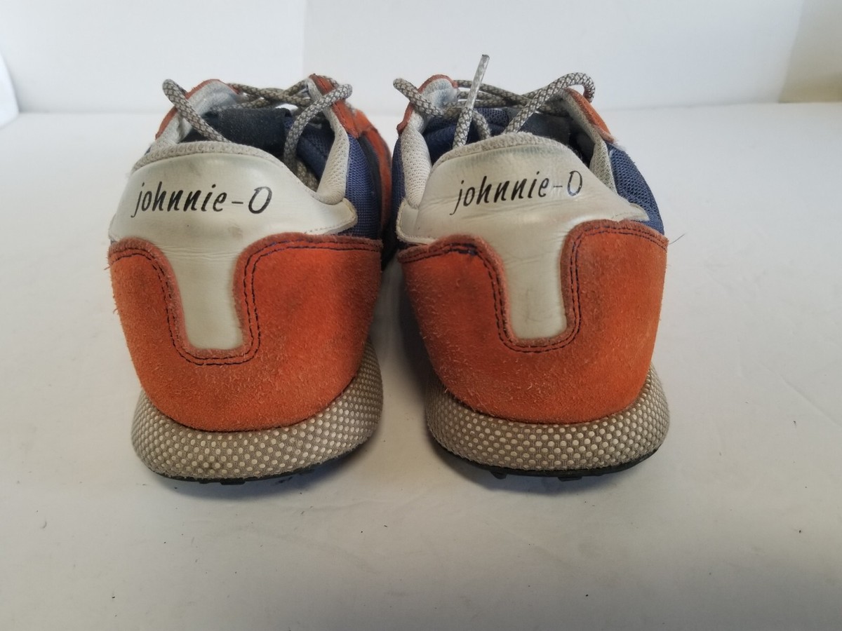 Johnnie O Shoes Range Runner Orange Blue Golf Retro Sneaker  display picture 2