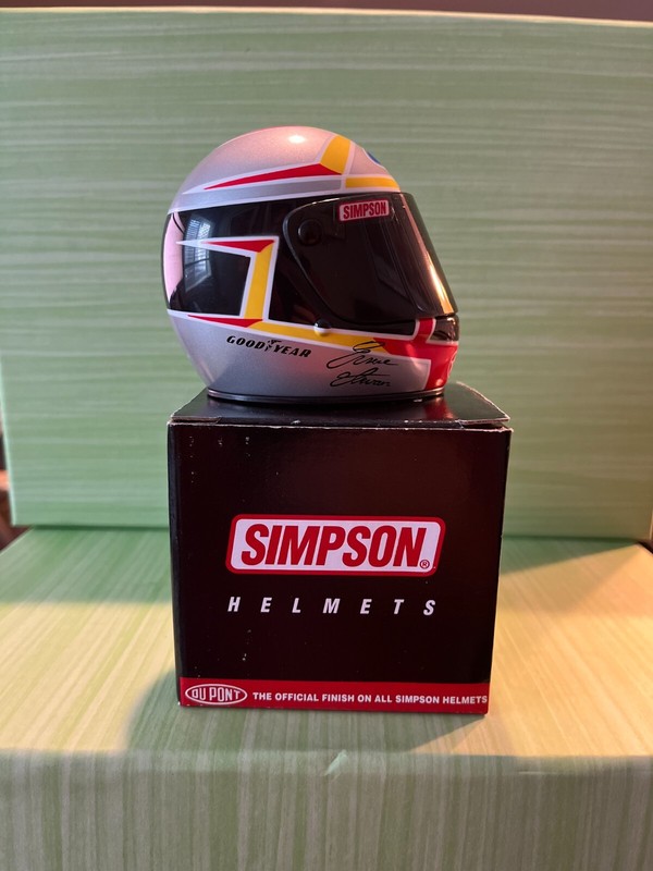 Ernie Irvan  Simpson Signature Edition Mini Helmet Ford Texaco NASCAR