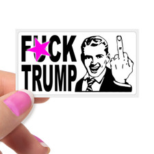 "F K TRUMP" Bulk Stickers Retro Middle Finger Man Funny Political Anti MAGA